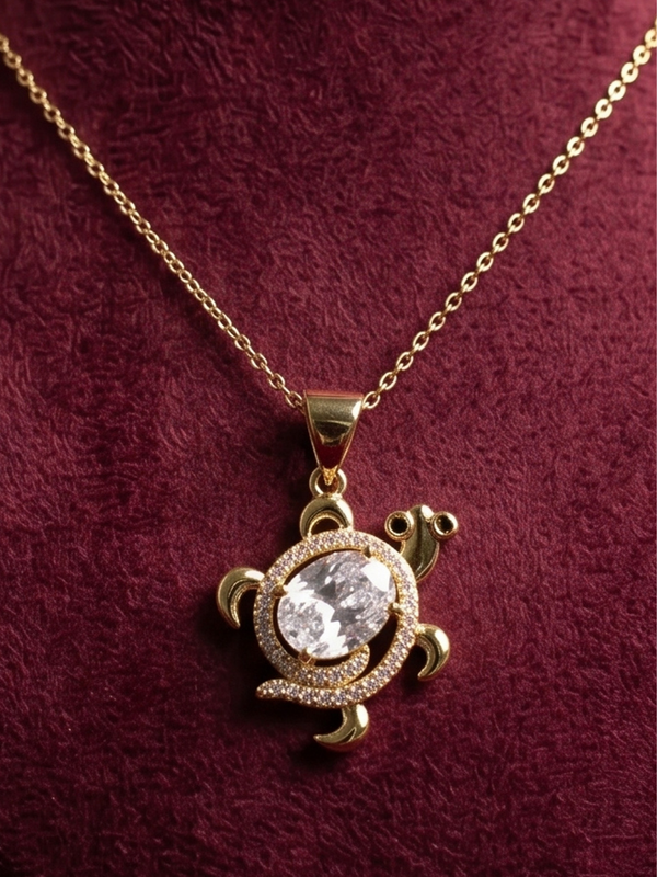 The Oceanic Crystal Turtle Pendant
