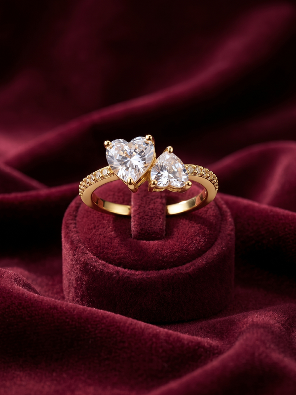 The Golden Toi et Moi Heart