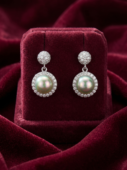 The Lumina Pearl Drop Earrings