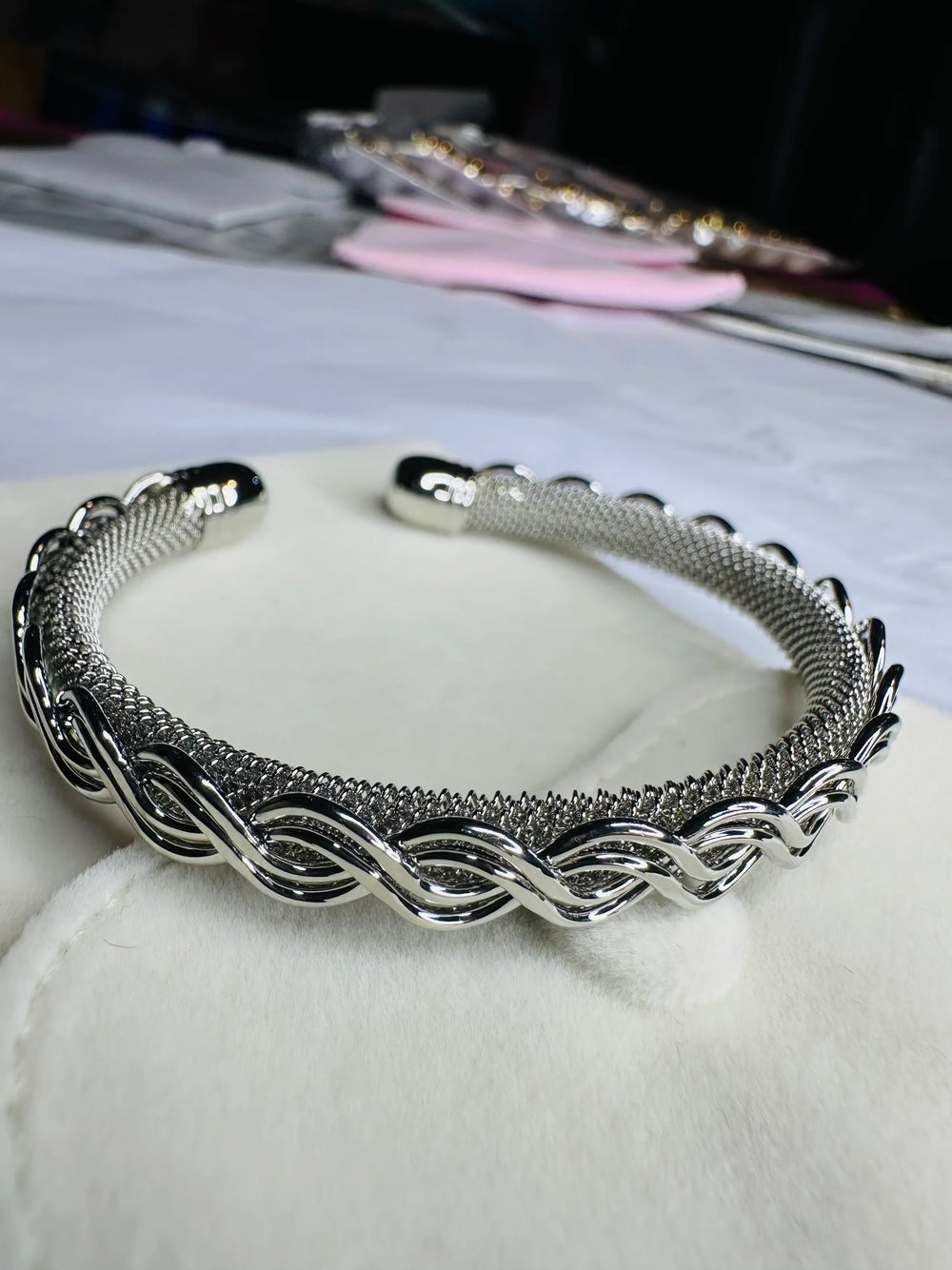The Braided Silver Mesh