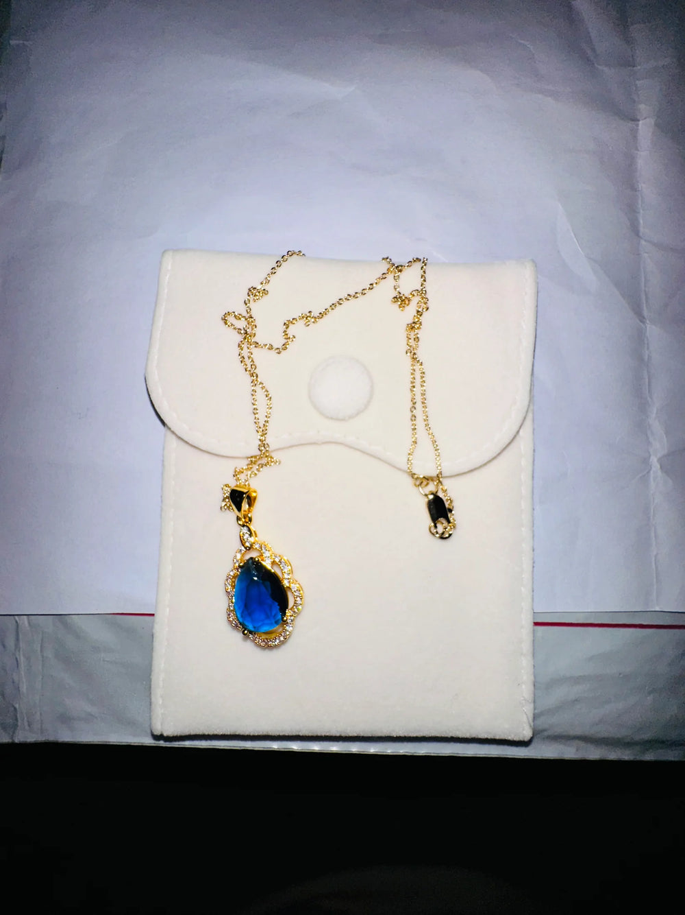 The Sapphire Teardrop Pendant