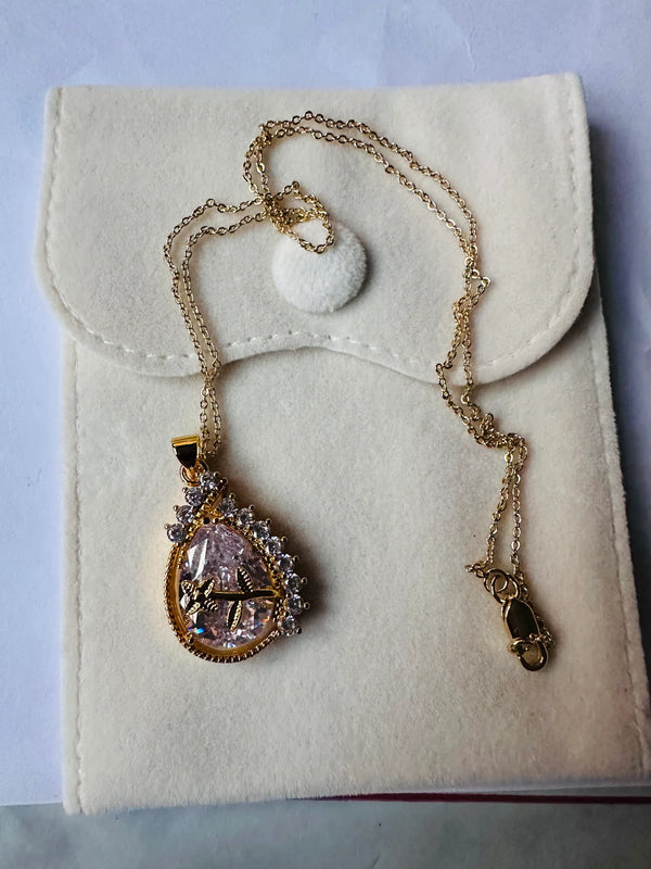 The Enchanted Rose Teardrop Pendant