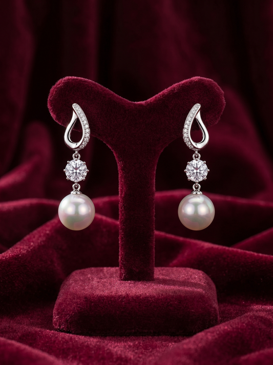 The Aurora Pearl & Solitaire Drop