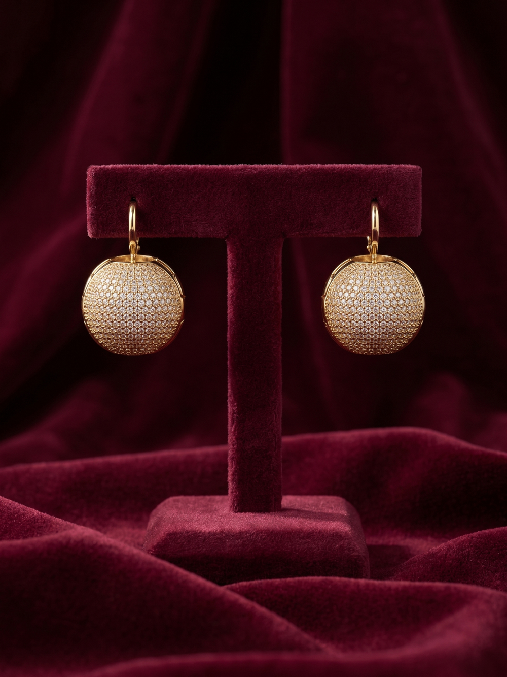 The Gilded Pave Dome Clips