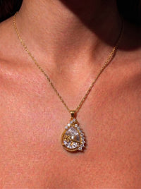 The Enchanted Rose Teardrop Pendant