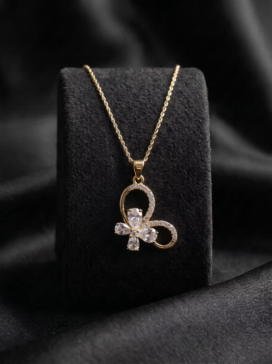 The Floral Butterfly Pendant