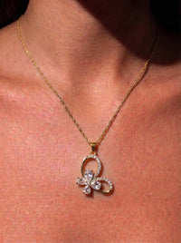 The Floral Butterfly Pendant