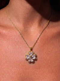 The Morganite Clover Pendant