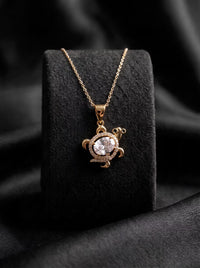 The Oceanic Crystal Turtle Pendant