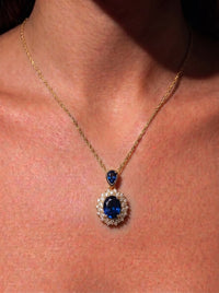 The Sapphire Sunburst Pendant