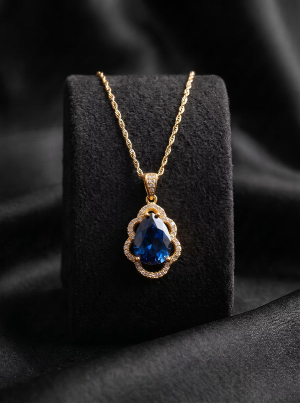 The Sapphire Teardrop Pendant
