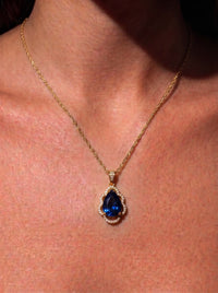 The Sapphire Teardrop Pendant