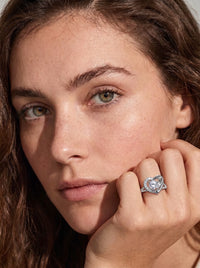 The Rhodium Amour Promise Ring