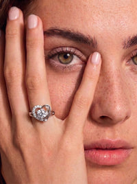 The Rhodium Amour Promise Ring